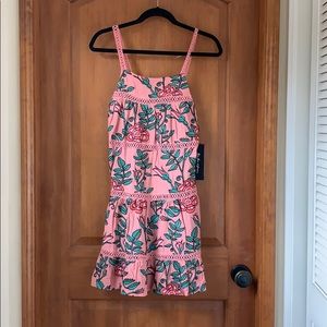 For Love And Lemons Pink Floral Mini Dress